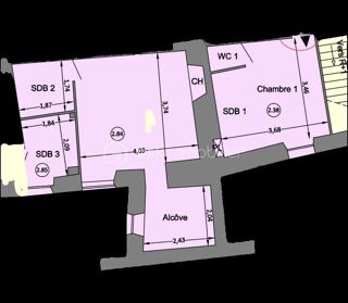  Appartement � vendre 3 pi�ces 59 m�