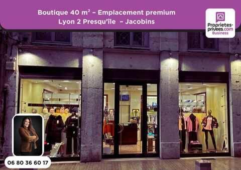 PRET A PORTER,  Boutique 40 m&sup2; - Lyon 2 Presqu'&icirc;le - Quartier Jacobins - Emplacement premium 265000 69002 Lyon