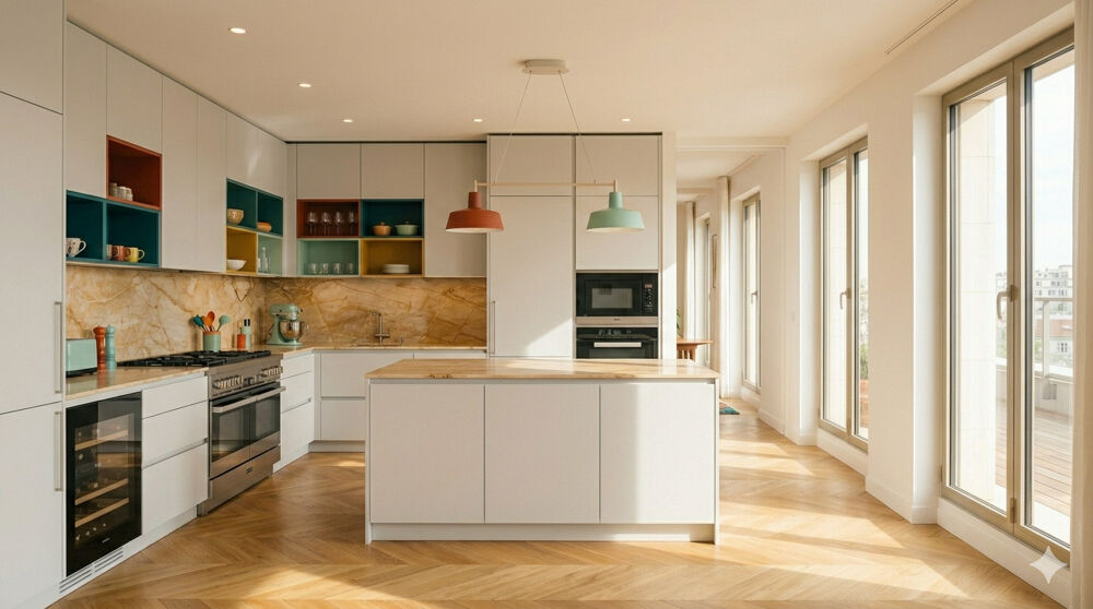 Vente Appartement - T5 en DERNIER ETAGE avec VUE SEINE, TERRASSES et PARKING - Mantes la jolie