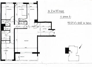  Appartement à vendre 4 pièces 91 m²