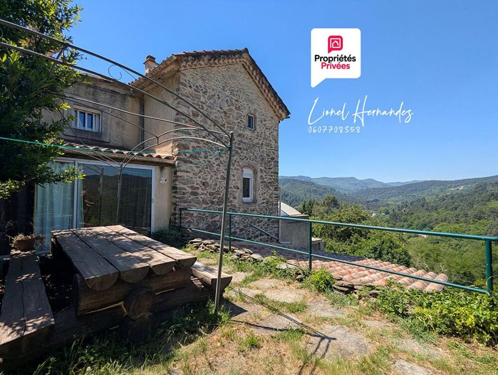 Vente Maison Mas cévenol avec piscine et terrain d'environ 1 hectare - Vue panoramique sur les Cévennes Sainte cecile d andorge