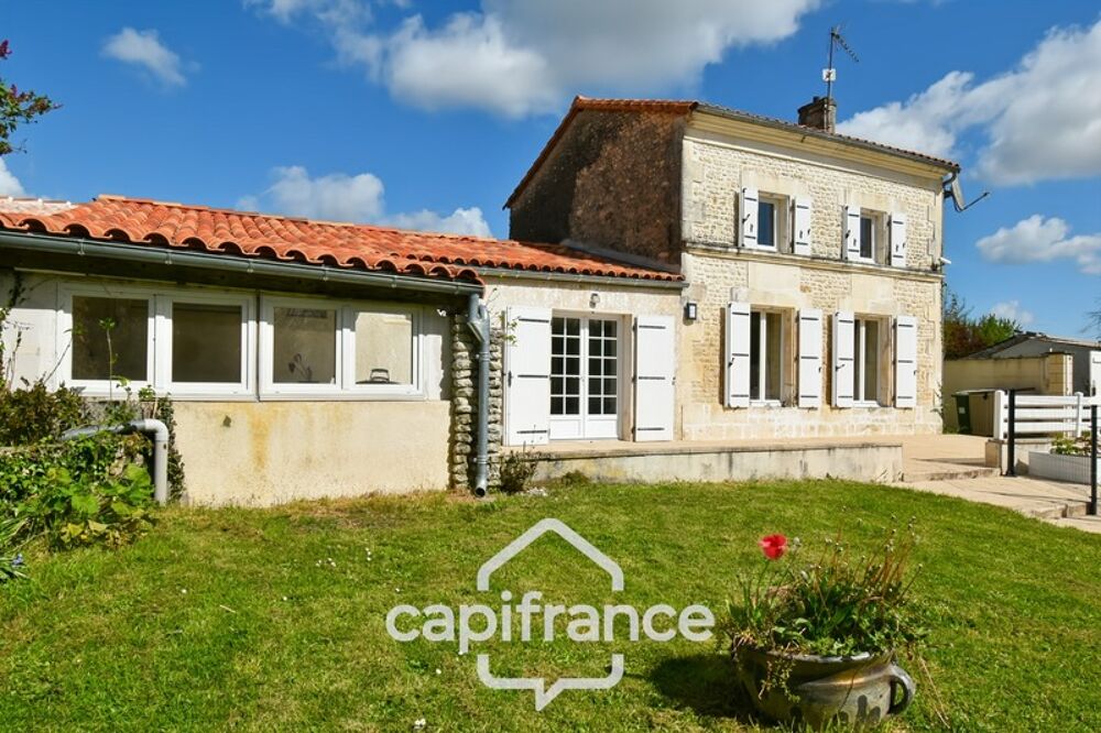 Maison à vendre 5 pièces TORXE (17) avec jardin clos de 1000m², garage et atelier