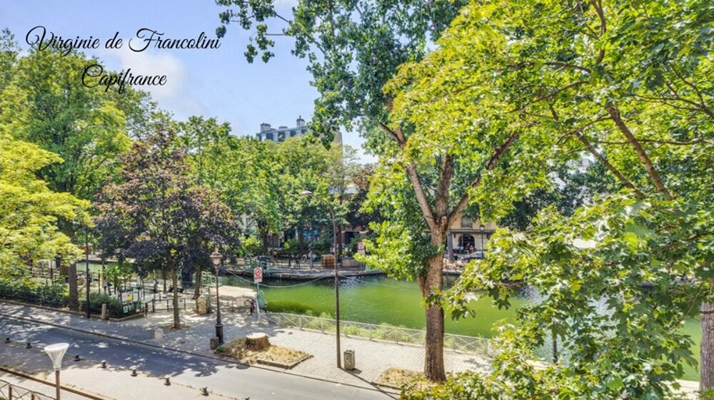 Vente Appartement 75010-A vendre appartement 4p-89m2-Traversant-Vue Panoramique sur le canal Saint-Martin-Ascenseur-Cave-Parking Paris 10