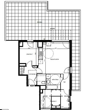  Appartement à louer 3 pièces 57 m²