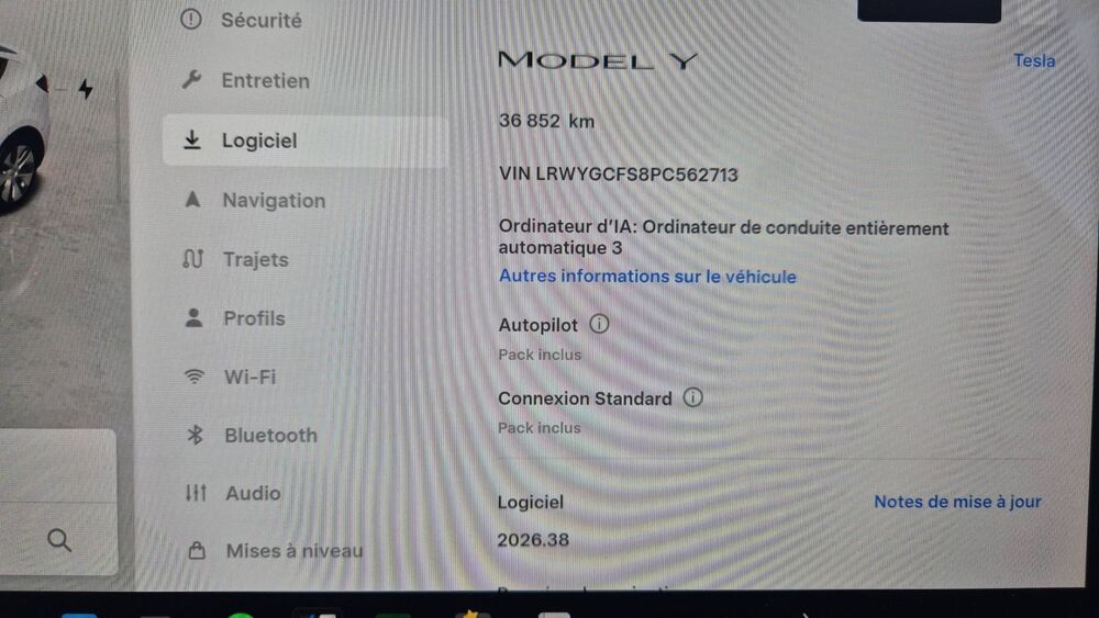 Model Y 275 Rwd Standard Range 2022 occasion 18000 Bourges