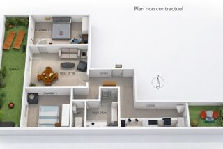  Appartement � vendre 3 pi�ces 70 m�