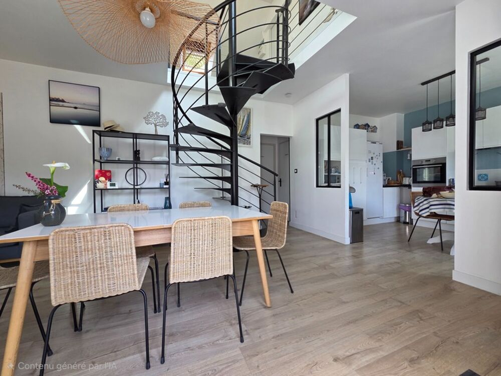 Univers champêtre pour cette jolie Propriété de 129m² rénovée avec soin sur jardin de 937m² , appartement indépendant