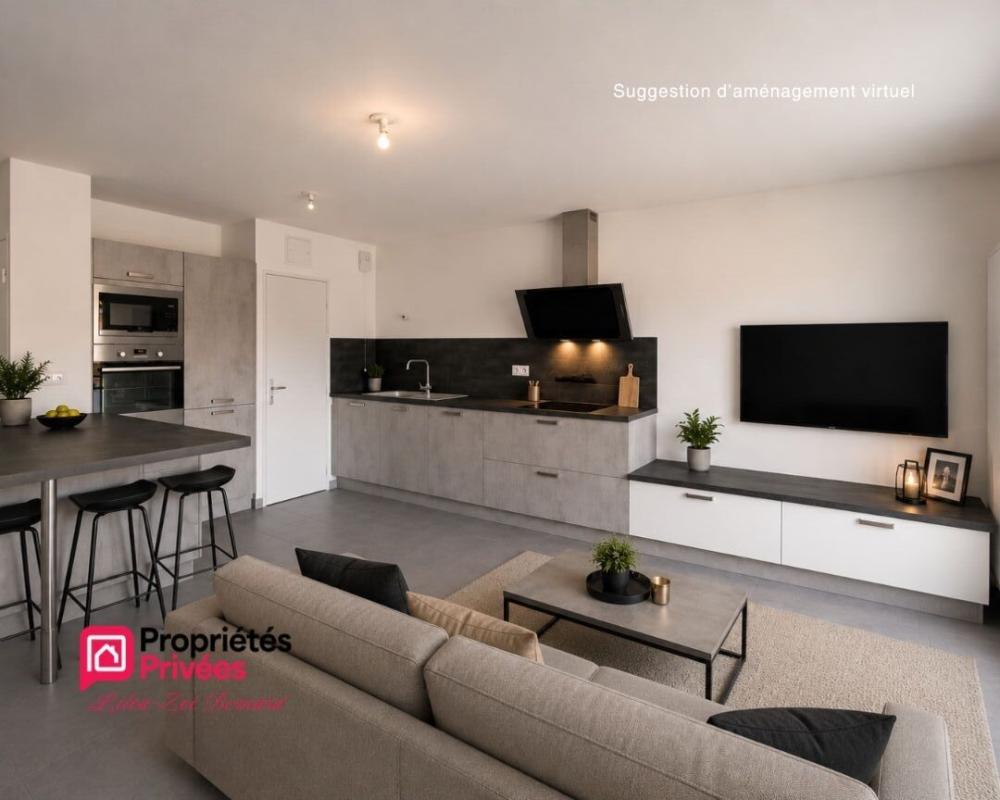 EXCLUSIVITE - A VENDRE - Appartement T3 lumineux avec balcon et garage - Saint-Laurent-sur-Saône (01750)