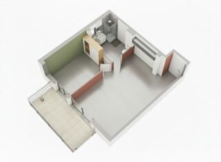  Appartement  vendre 2 pices 46 m