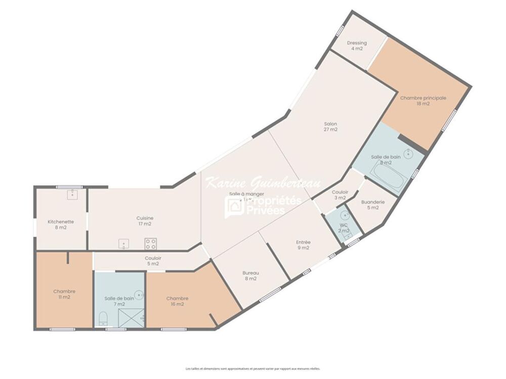 Villa de plain-pied avec piscine & garage