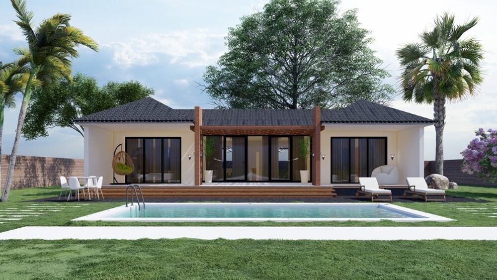 Vente Maison SAINTE CLOTILDE (974) - Villa luxe à vendre 5 pièces de 150 m² + Jardin arboré paysagé + Piscine et Jaccuzi parcelle de 1300 M² Sainte clotilde