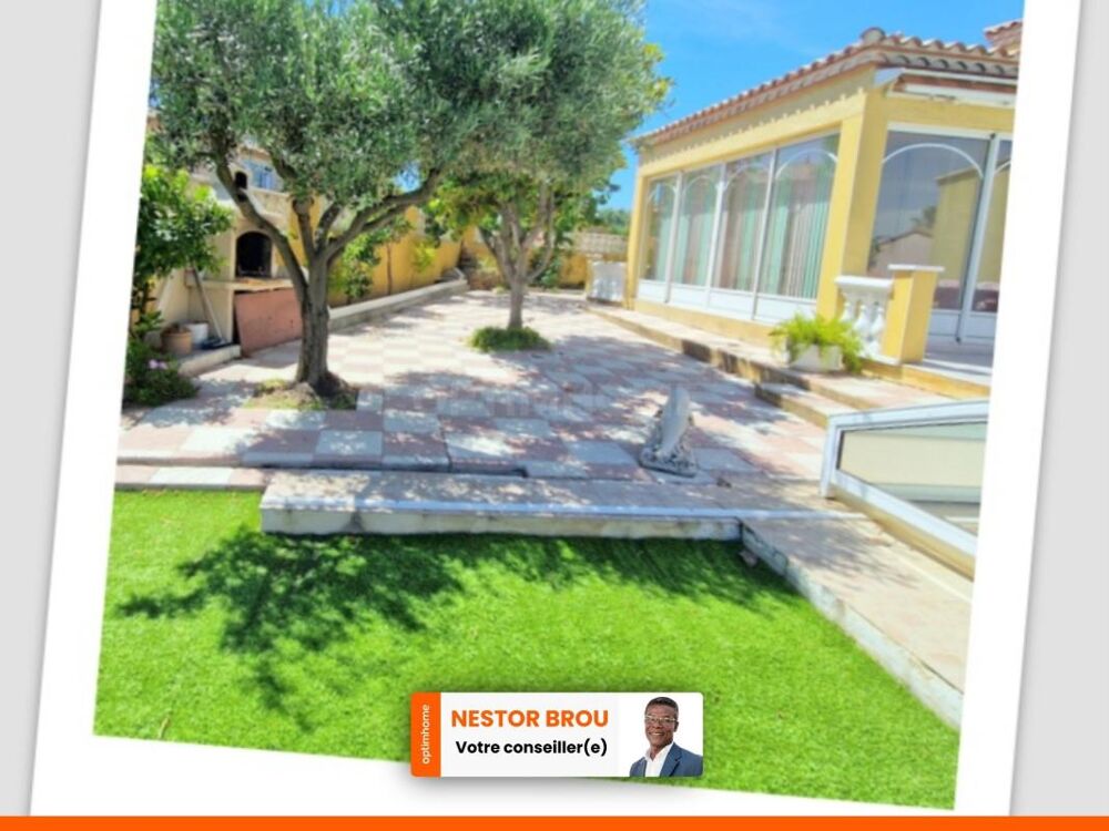 Maison avec piscine couverte, loggia, jardin paysager et potager  BALARUC LES BAINS (34)