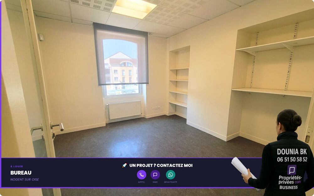   NOGENT SUR OISE - BUREAU 25 m² / 450  PAR MOIS 
