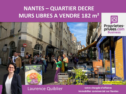   44000 NANTES - MURS COMMERCIAUX LIBRES,   182 M² 