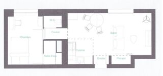  Appartement à vendre 2 pièces 33 m²