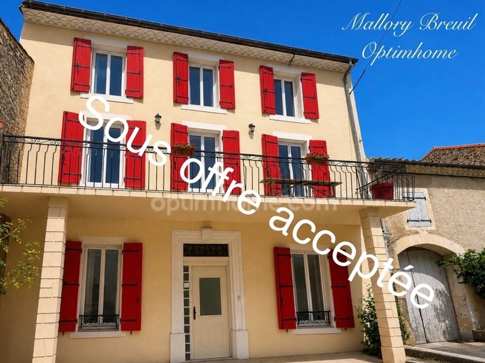 Maison de village 228m2 avec garage et cour à ALIGNAN DU VENT (34290)