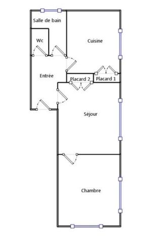  Appartement � vendre 2 pi�ces 48 m�