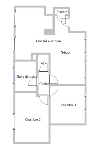 Appartement à louer 3 pièces 57 m²
