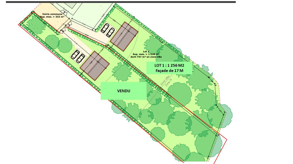 Vente Terrain Terrain à bâtir de 1 256 M2 entièrement viabilisé Pommeuse
