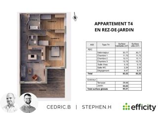  Appartement à vendre 4 pièces 83 m²