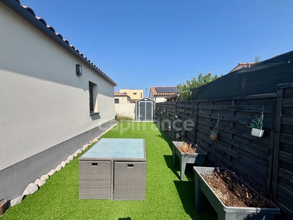 POMÉROLS (34), À VENDRE MAISON CONTEMPORAINE DE PLAIN-PIED P4 , SURFACE TOTALE 120 m2, TERRAIN 370 m2, GARAGE, SECTEUR CALME