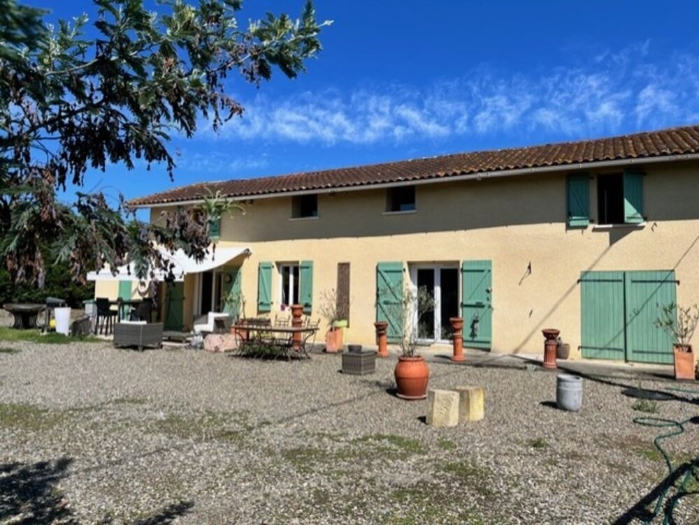PLAISANCE (32): belle MAISON DE CAMPAGNE XIX de 115m2 environ SANS TRAVAUX, SANS VIS A VIS, lumineuse, sur un terrain arboré et