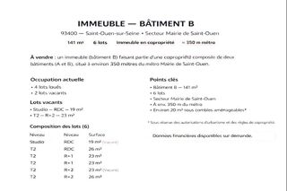  Immeuble à vendre 11 pièces 140 m²