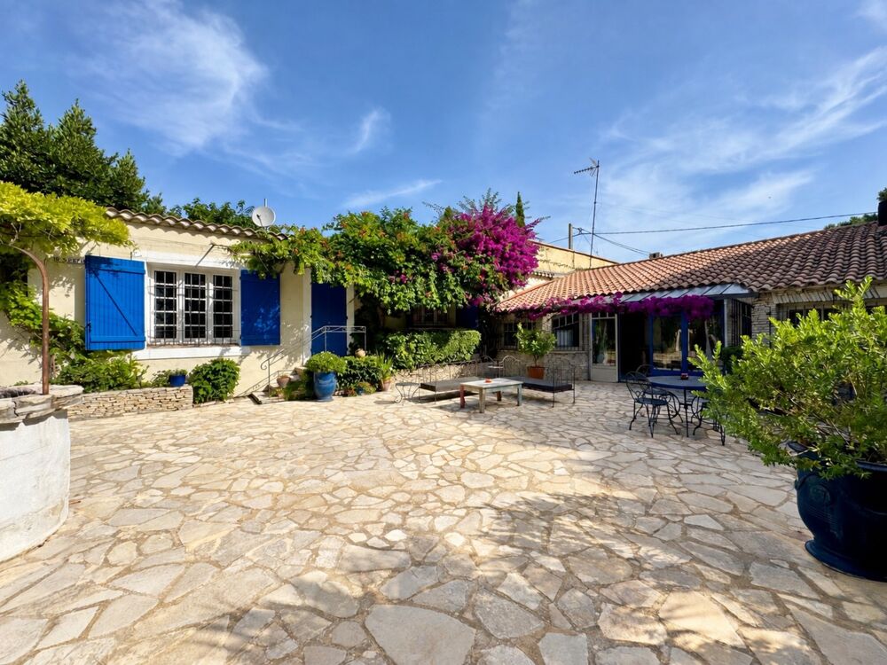 Vente Maison Mas en pierre de plain pied - 250 m²- piscine pool house esprit Ibiza - Montpellier Centre (34) Montpellier