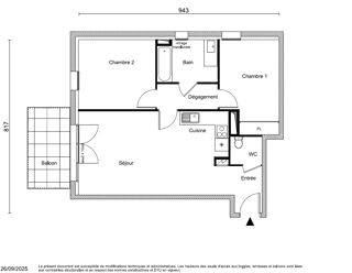  Appartement à vendre 3 pièces 64 m²