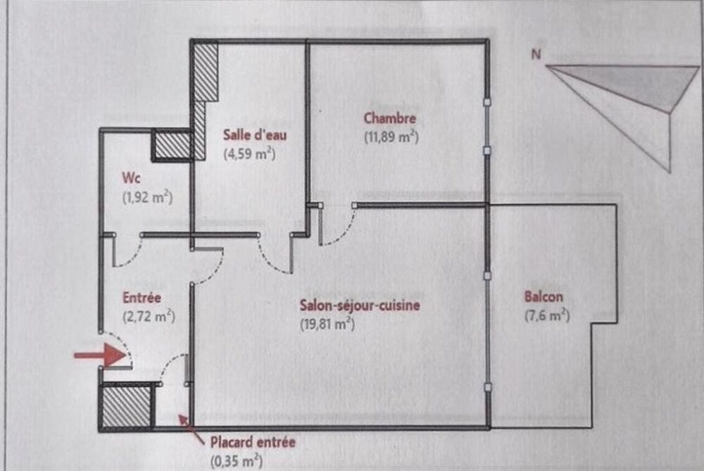 Vente Appartement QUARTIER PAS DE LOUP/OVALIE : SPACIEUX DEUX PIECES AVEC SA TERRASSE ET SON PARKING EN SOUS SOL POUR PRIMO-ACCEDANTS, INVESTISSEU Montpellier