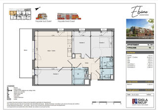  Appartement  vendre 4 pices 77 m