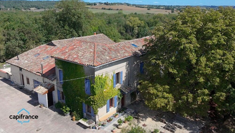 Salvagnac 81, magnifique propriété T9-T10 450 m² (dont 3 Gîtes loués), terrain de 1.6 hectares