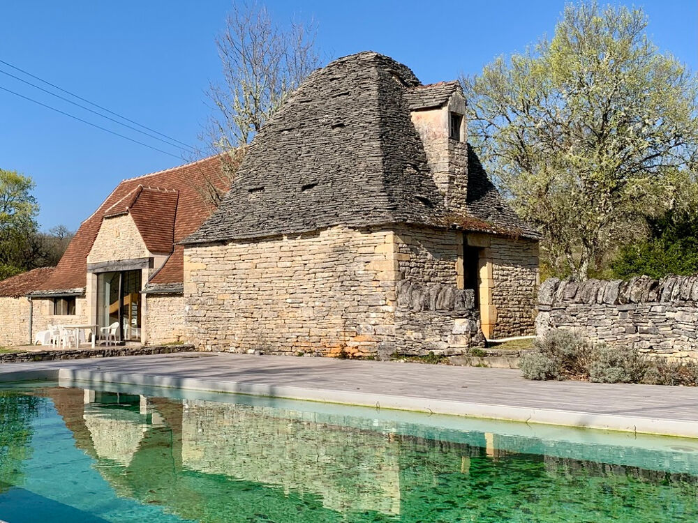 Propriété en pierre - 2 maisons indépendantes, piscine, dépendances, terrain de près d'1 Hectare - Catus