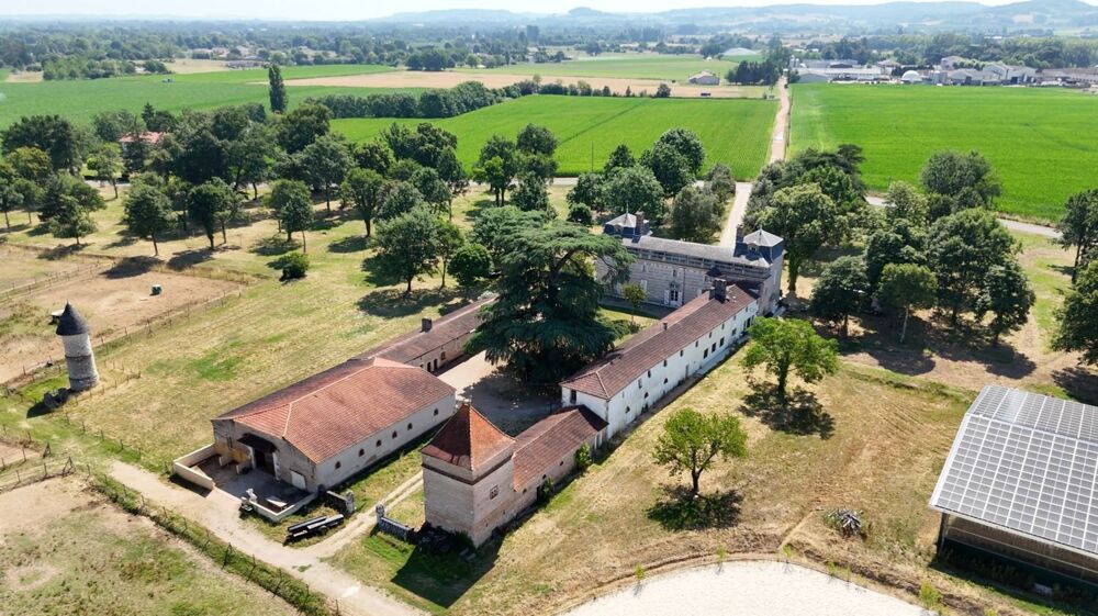 Propriete équestre et son château, à vendre 14 pièces LE TEMPLE SUR LOT (47)