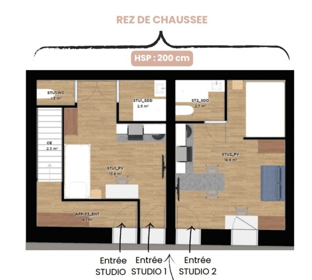 Vente Maison Dpt Hautes Pyrnes (65),  vendre VIC EN BIGORRE maison P3 de 87 m Vic en bigorre