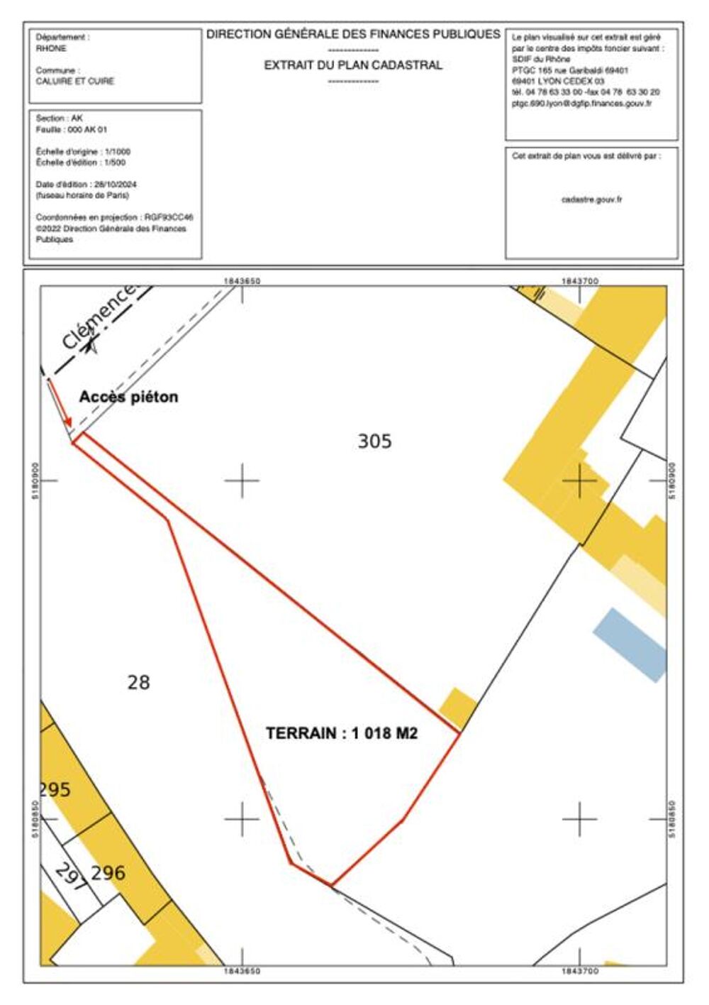 Vente Terrain Terrain Caluire et cuire