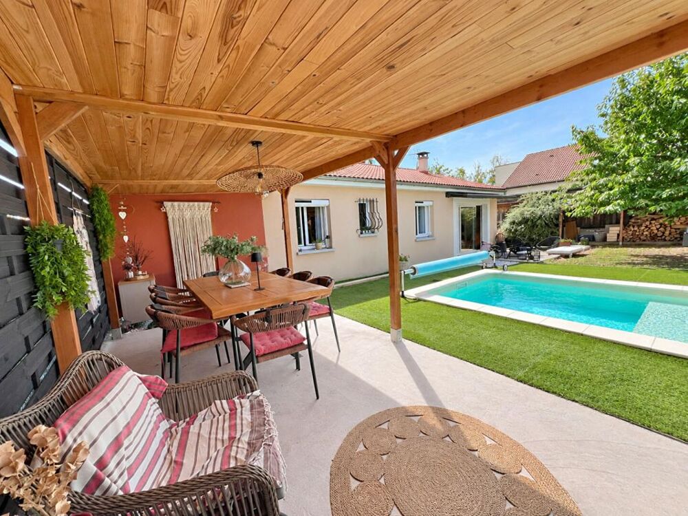 Maison plain pied avec piscine