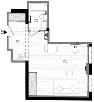  Appartement � louer 1 pi�ce 30 m�