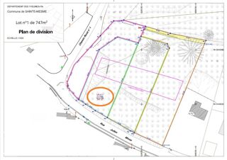  Terrain  vendre 747 m