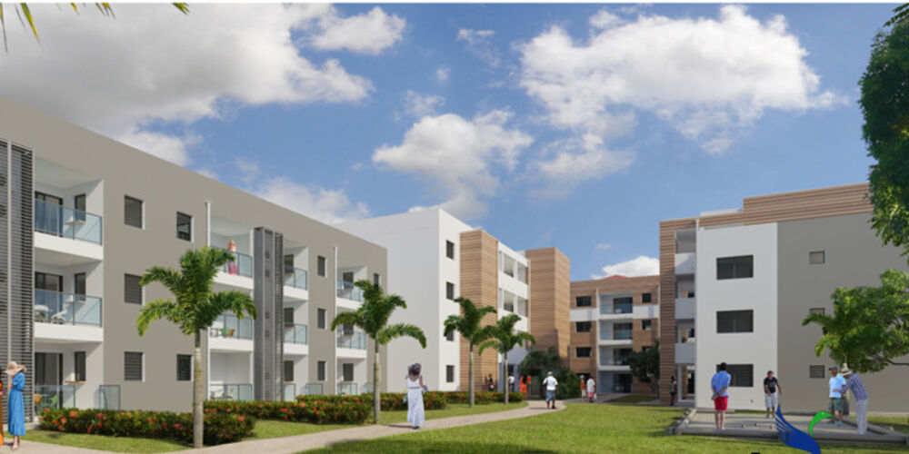 Vente Appartement A VENDRE appartement T3 face piscine et face mer en RDC à Moule Le moule