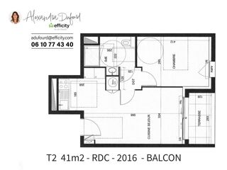  Appartement � vendre 2 pi�ces 41 m�