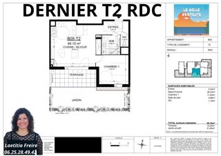  Appartement � vendre 2 pi�ces 49 m�