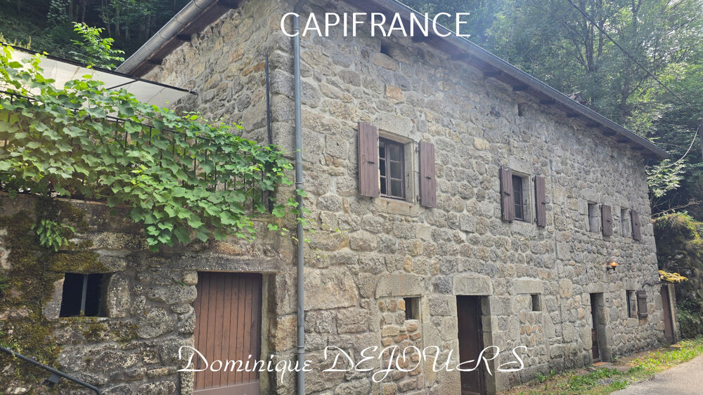 Vente Maison En Ardèche, à MARCOLS LES EAUX - Authentique maison ardéchoise en pierre – calme, nature et rivière à proximité Marcols les eaux