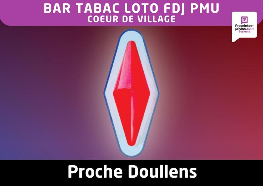   BAR TABAC LOTO FDJ PMU - 2 terrasses extérieures - logement de fonction  - Proche Doullens 