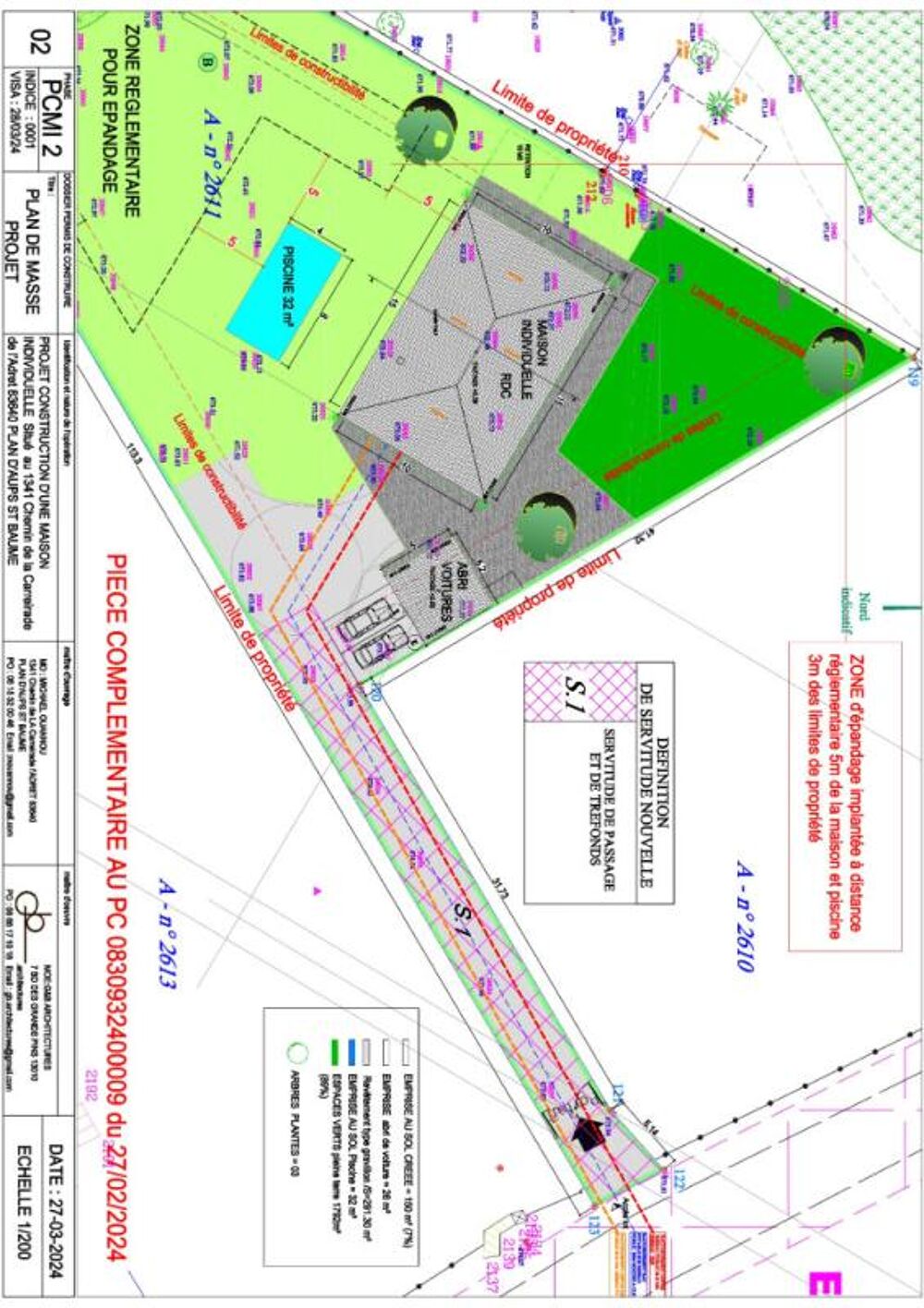 Vente Terrain Terrain  2000 m2 PC accorde Plan d aups sainte baume