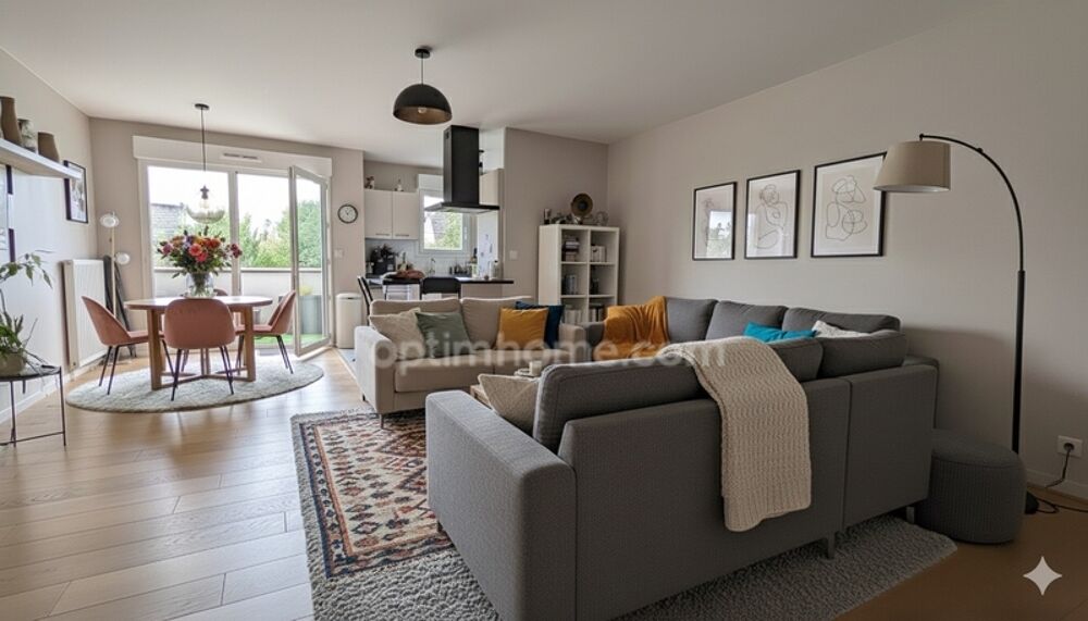 Appartement T4 78 m²  Vezin-le-Coquet  3 chambres  Dernier étage  Parking  Rennes Ouest