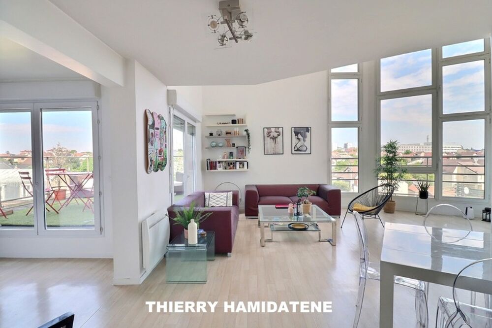 Vente Duplex/Triplex EXCEPTIONNEL COUP DE COEUR ASSURE!! DUPLEX DERNIER ETAGE TERRASSE SEJOUR 5.50M DE HAUTEUR S/PLAFOND TYPE LOFT 90M2 4 PIECES 3 CH Argenteuil