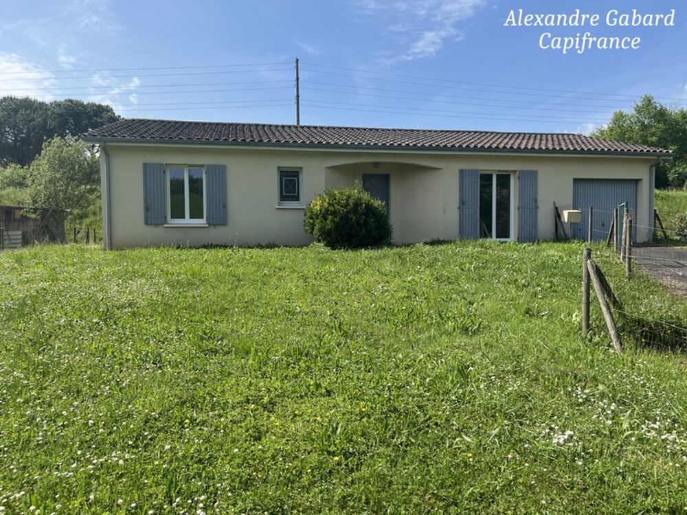 Vente Maison Maison de plain-pied - 3 chambres - Jardin - Garage La reole