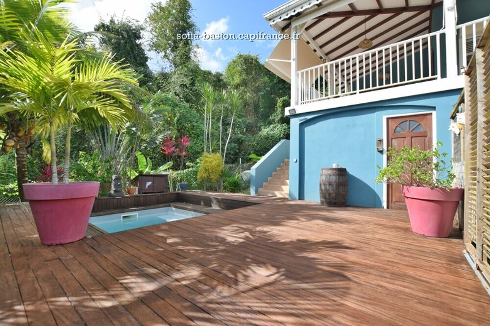 Vente Maison Les Trois-Îlets (972)  SOUS OFFRE Maison T4 -186 m² au sol avec grande terrasse, piscine et appartement T2 indépendant à vendre Les trois ilets