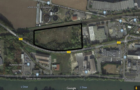 Terrains industriels de 17 000 m² à vendre proche de Compiègne - Oise 255000 60700 Pont sainte maxence